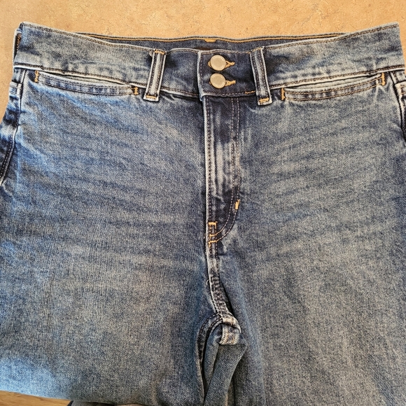 Banana Republic High Rise Wide Leg Crop Jeans Womens 28 Medium Wash - Picture 8 of 11